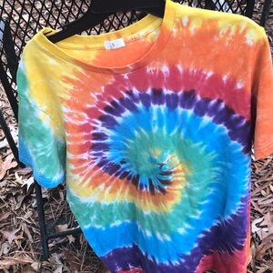 Colorful Spiral Tie-Dye Kids/Teens Tee